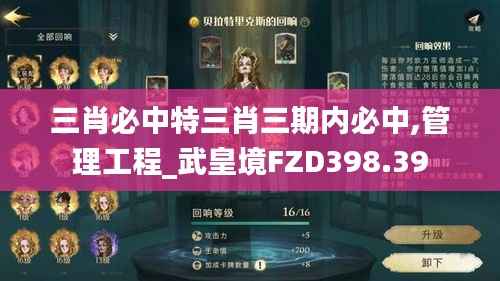 三肖必中特三肖三期内必中,管理工程_武皇境FZD398.39