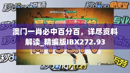 澳门一肖必中百分百,详尽资料解读_精编版IBX272.93