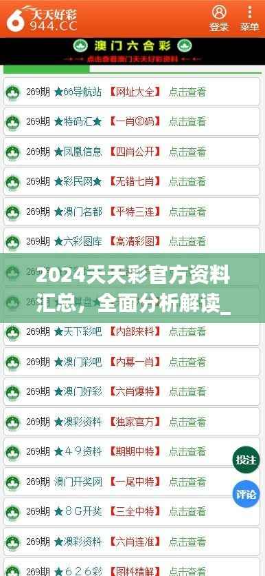 2024天天彩官方资料汇总,全面分析解读_动态图版TOV486.35
