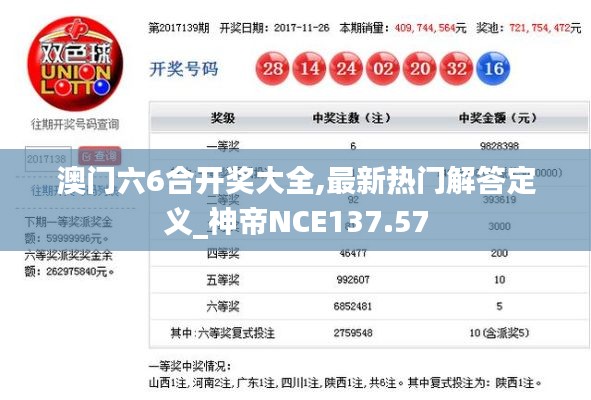 澳门六6合开奖大全,最新热门解答定义_神帝NCE137.57