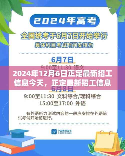 2024年12月6日正定最新招工信息更新,岗位大放送,未来从这里起航