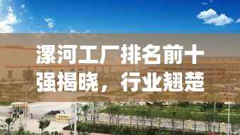 漯河工厂排名前十强揭晓,行业翘楚引领发展之路