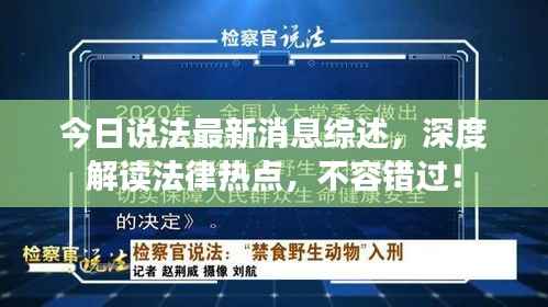 今日说法最新消息综述,深度解读法律热点,不容错过!