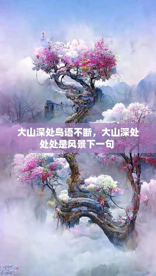 大山深处鸟语不断,大山深处处处是风景下一句