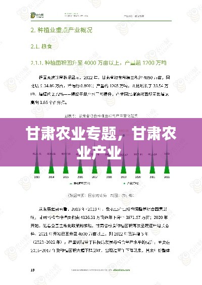 甘肃农业专题，甘肃农业产业 